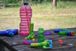 Outdoor toy rotation can solve both your messy yard and the problem of bored kids