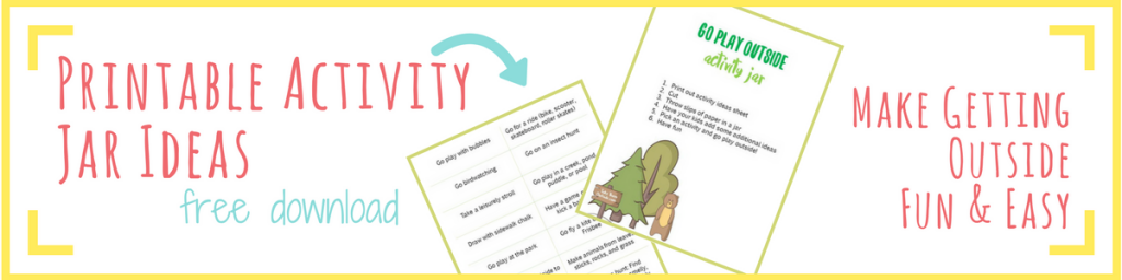 Get these free printable outdoor activity jar ideas