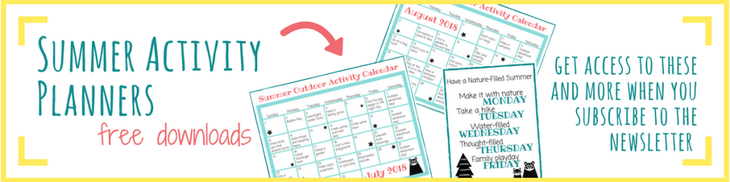 Image of printable summer planners for download