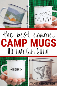 images of enamel mugs for camping gifts