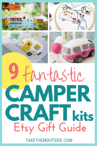 various camper crafts for gifting or making