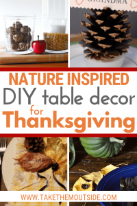 various simple fall table decorations using leaves and pinecones