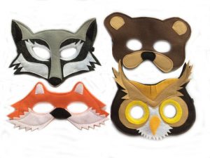 felt animal masks