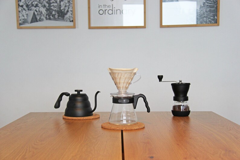 reusable coffee filter sitting in a coffee drip