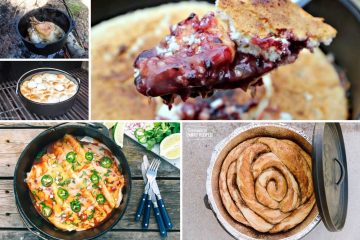 various dutch oven recipes made at the campground