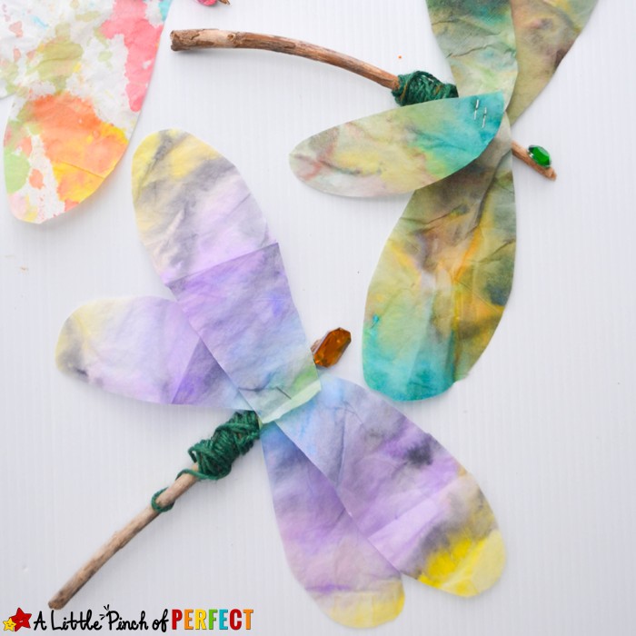 a butterfly craft made with a twig
